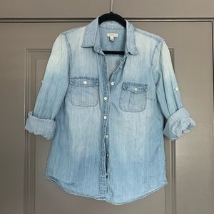 JCrew chambray button down sz 6